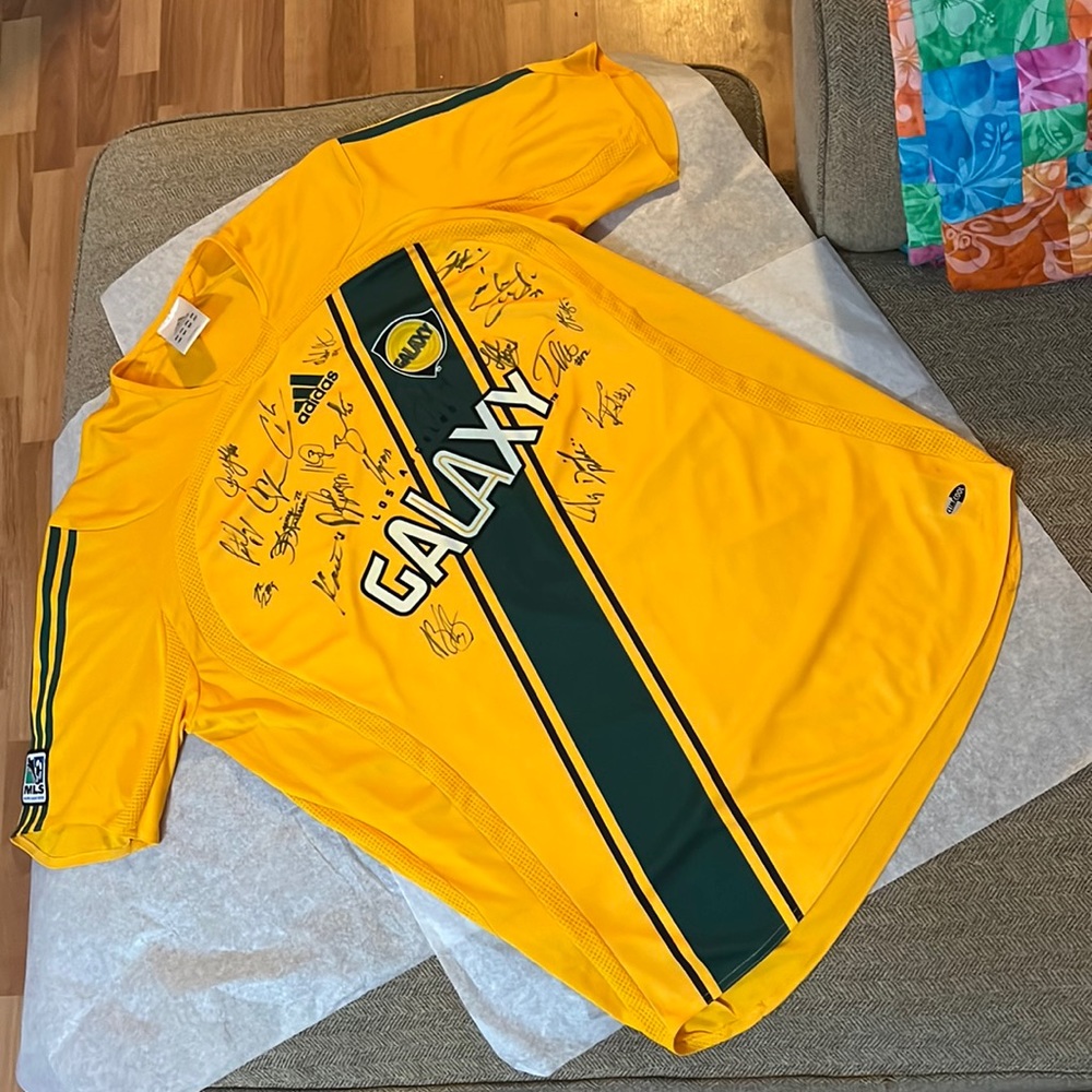 Adidas Los Angeles Galaxy signed soccer jersey 2006 sz L